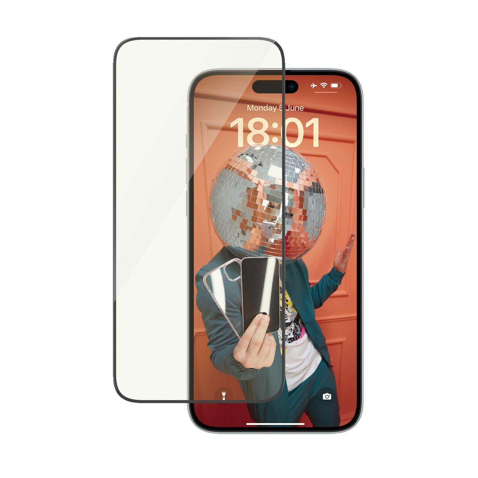 PanzerGlass® Eyecare Screen Protection iPhone 15 Plus | Ultra-Wide Fit w. EasyAligner